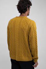 Mohair Fishermans Knit Gold