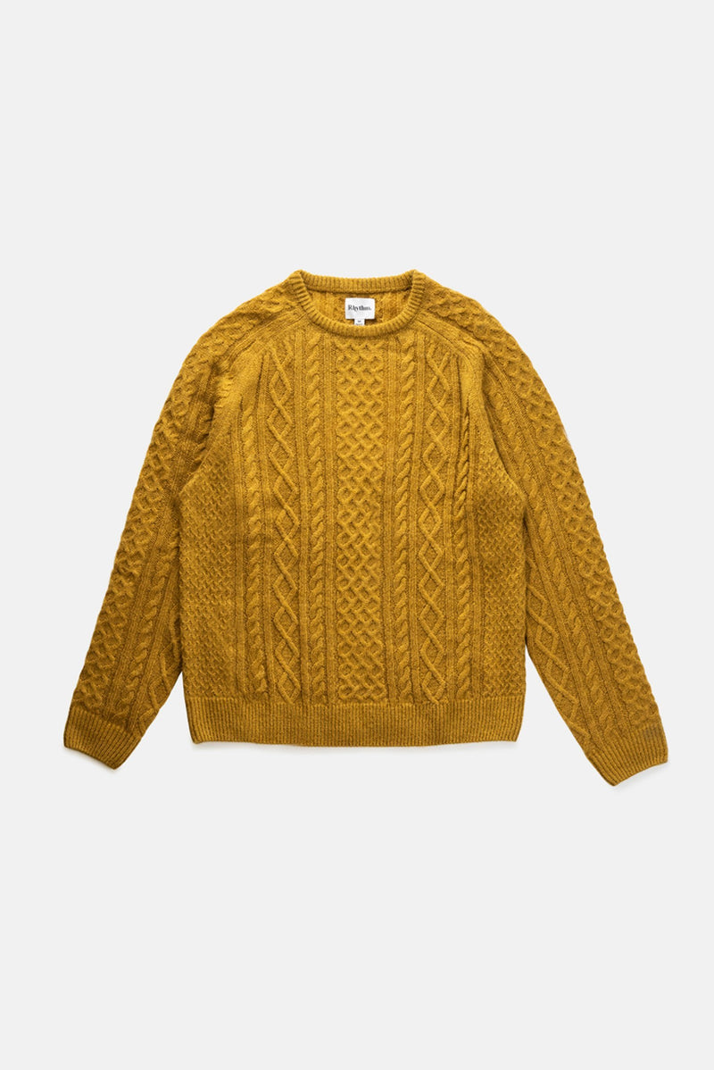 Mohair Fishermans Knit Gold – Rhythm EU