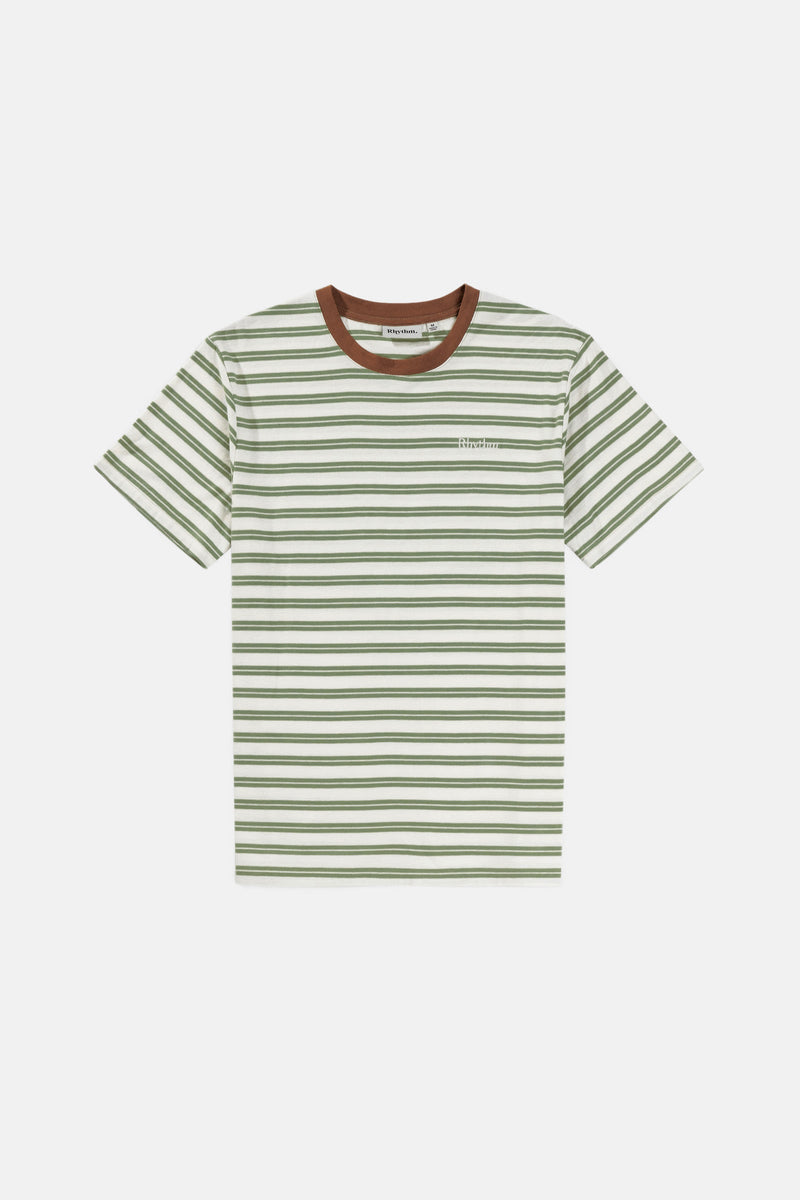 Everyday Stripe Ss T-Shirt Olive