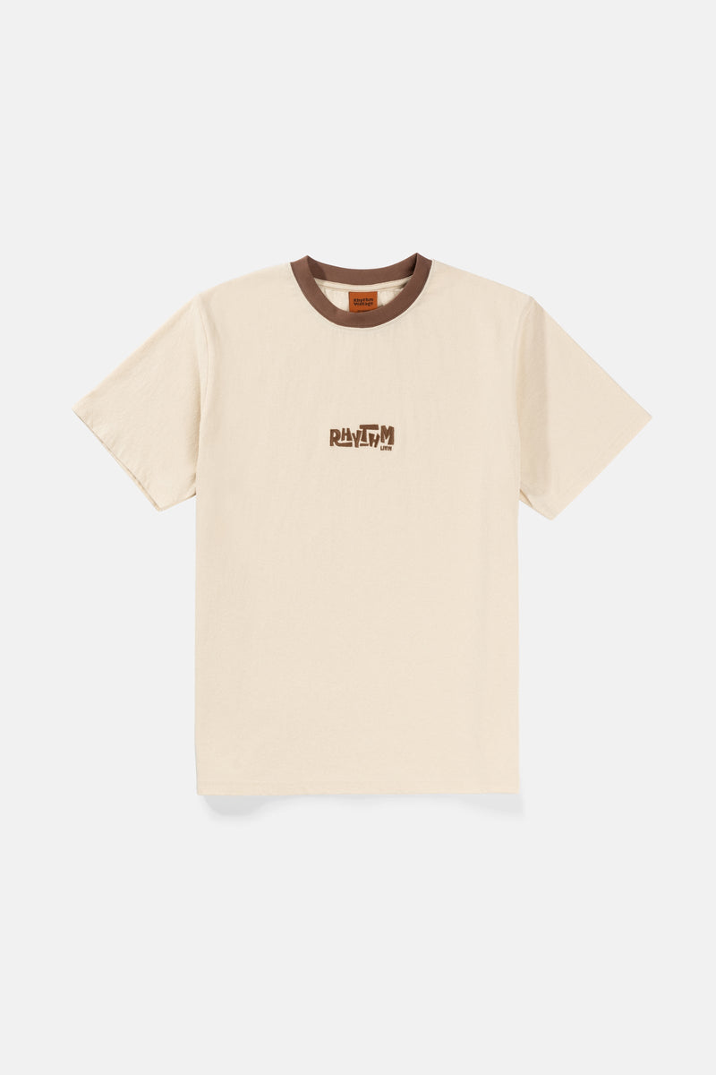 Embroidered Ss T-Shirt Cream
