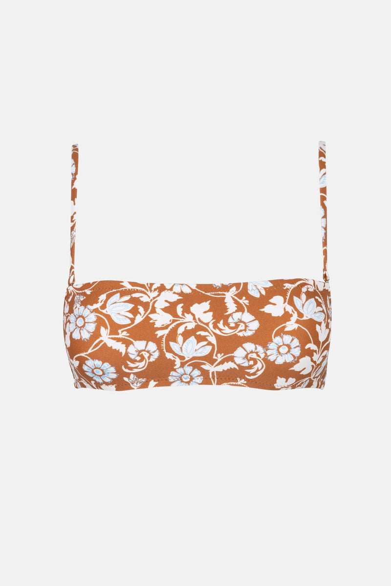 Highland Paisley Bandeau Top Oak