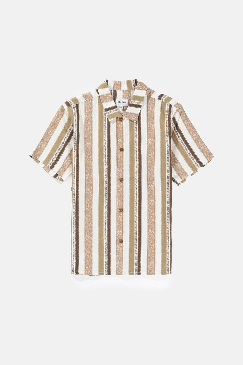 Paisley Stripe Ss Shirt Desert Sage