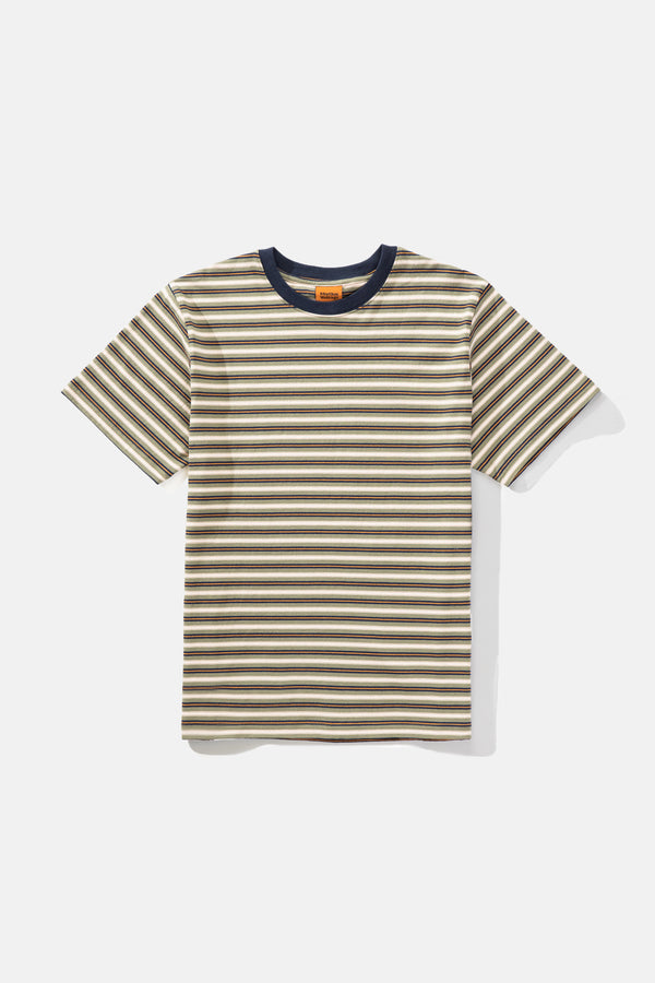 Stripe Vintage SS T-Shirt Olive