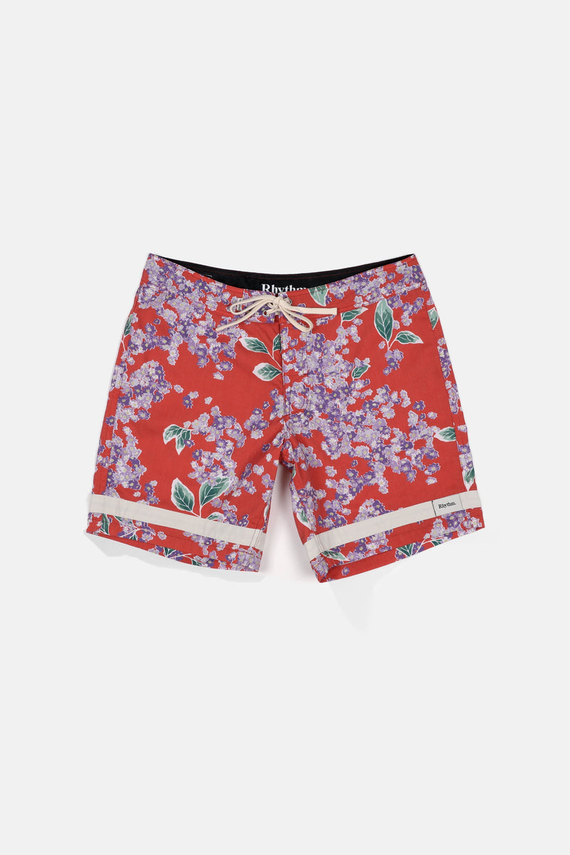 Isle Floral Trim Trunk Red