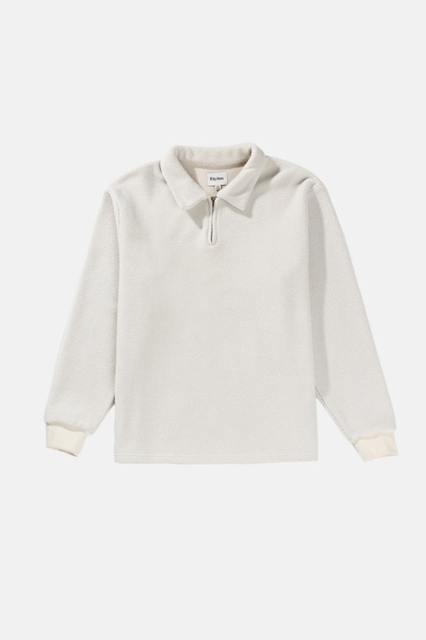 Oskar Quarter Zip Reverse Fleece Natural