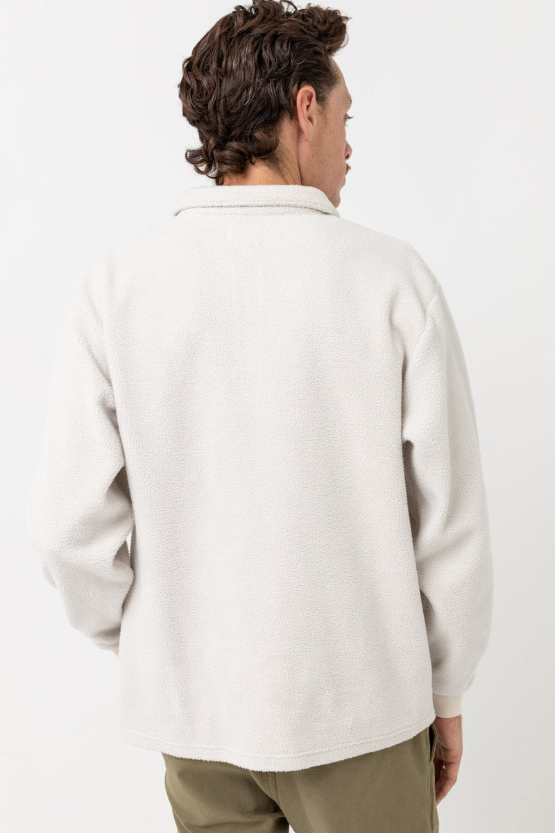 Oskar Quarter Zip Reverse Fleece Natural