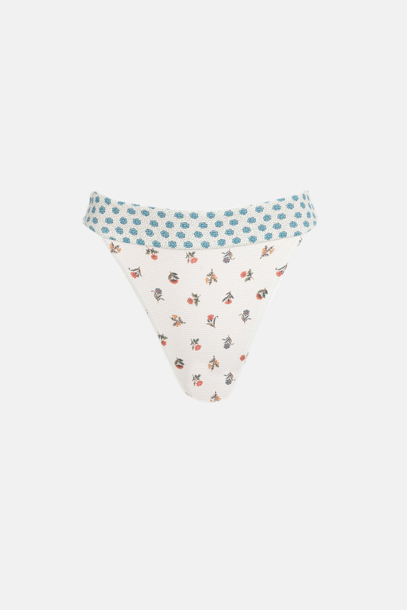Harlow Floral Hi Banded Pant Natural