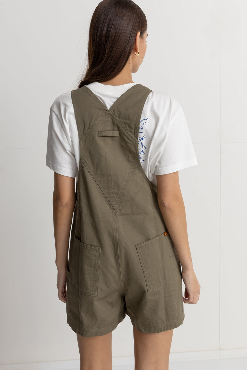 Lowkey Short Overall Olive
