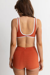 Terry Surf Crop Top Spice