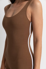 Terry Surf Short One Piece Chocolate