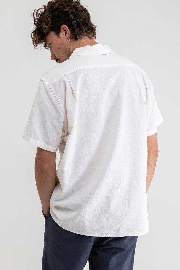 Classic Linen SS Shirt Vintage White
