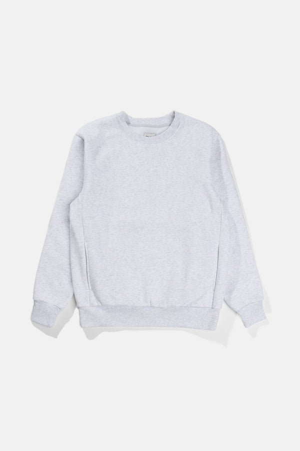 Classic Fleece Crew Heathered Grey