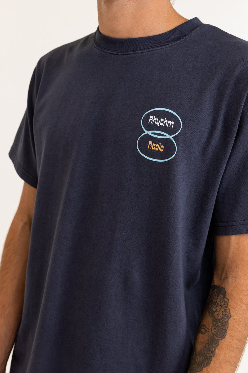 Broadcast Vintage Ss T-Shirt Pacific Navy