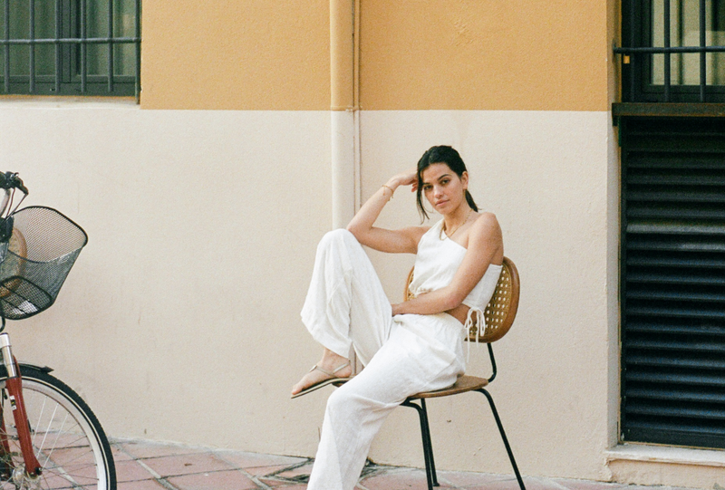 Amalfi Wide Leg Pant White