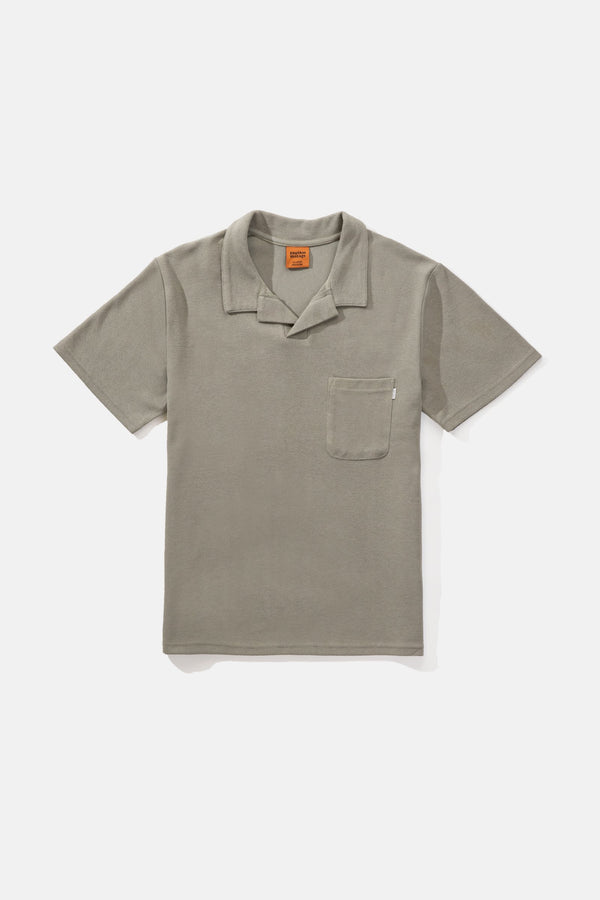 Vintage Terry Ss Polo Olive