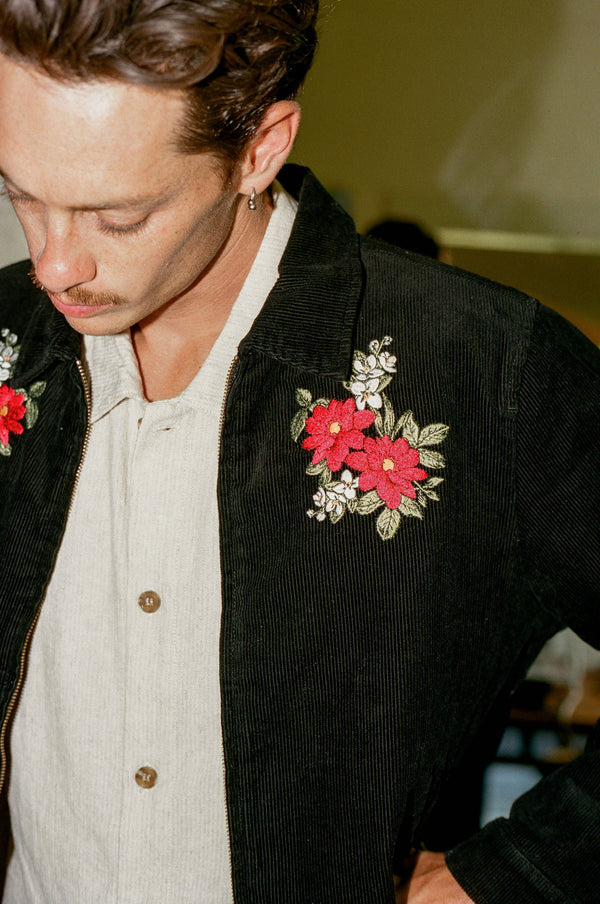 Cord James Jacket Black